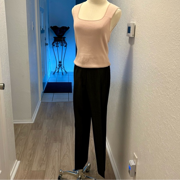 Pants, wJacket & Skirt, Suit, Gray wPale Pink Pinstripe, Jones New York, 8 & 10P - Picture 10 of 16